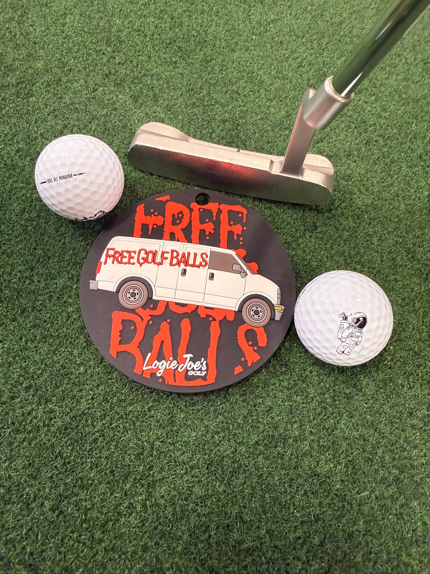 Free Golf Balls Van Golf Putting Disk | Indoor Practice Marker | Portable Golf Training Aid