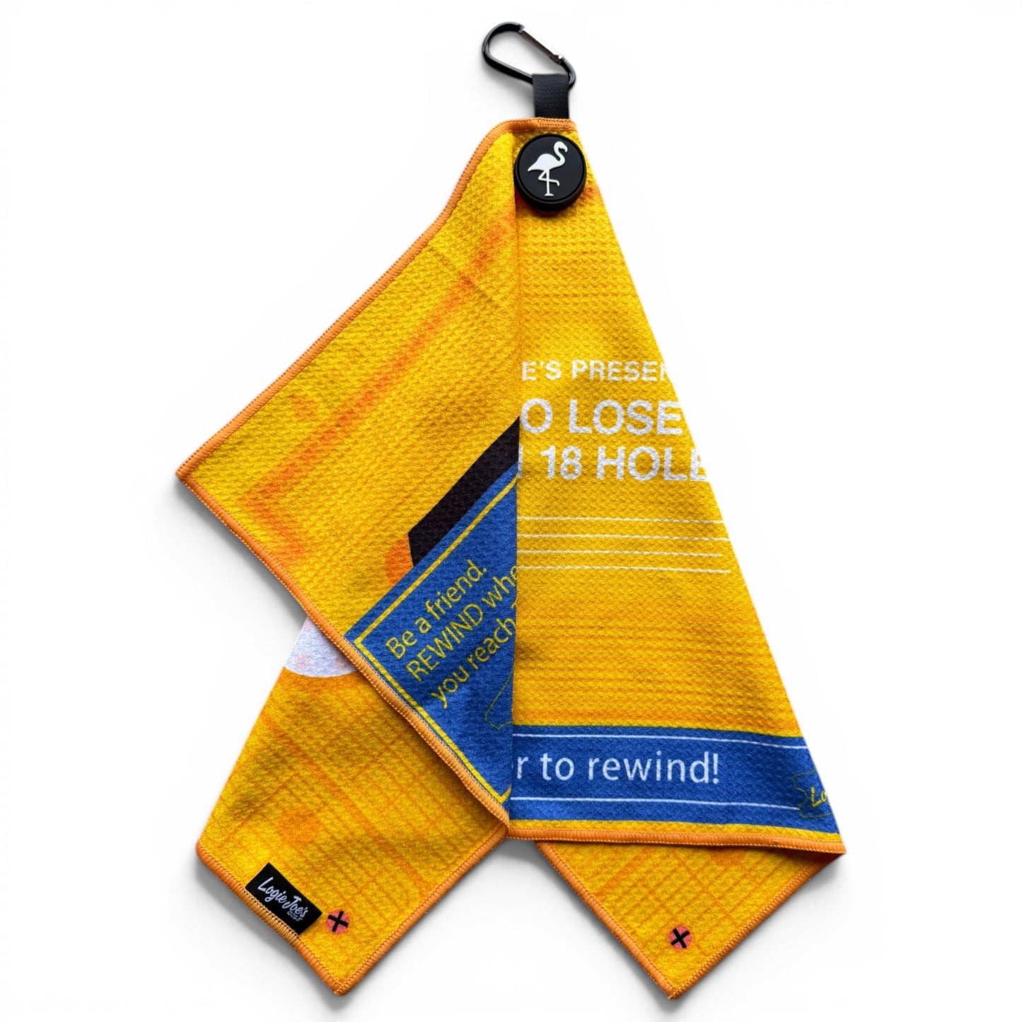 Block Party Golf Towel | 24” x 16” Microfiber Towel | Magnetic Clip & Carabiner | Premium Golf Accessory