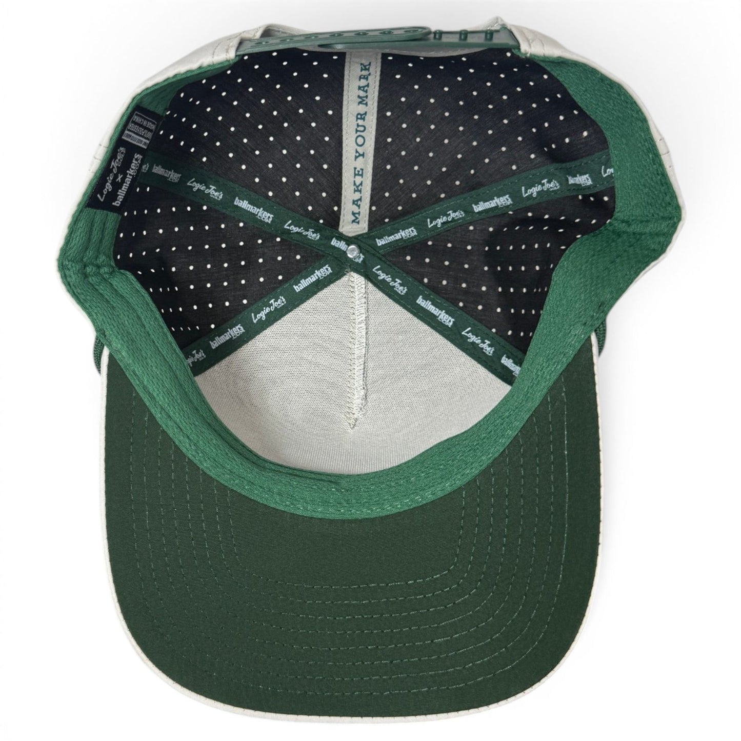 Tactical Golf Hat | Snapback Cap | Built-in Magnetic Ball Marker Holder + Marker Included | Adjustable American Camo