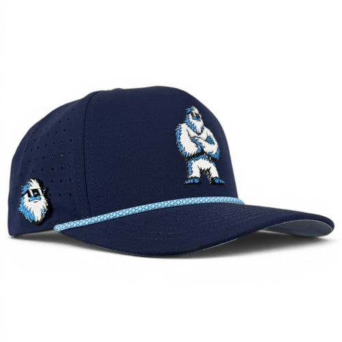 Zero Chill Yeti Golf Hat | Snapback Cap | Built-in Magnetic Ball Marker Holder + Marker Included | Adjustable Navy Abominable Snowman