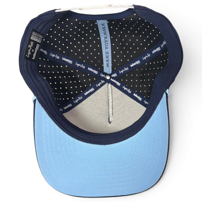 Zero Chill Yeti Golf Hat | Snapback Cap | Built-in Magnetic Ball Marker Holder + Marker Included | Adjustable Navy Abominable Snowman