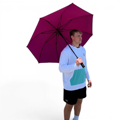 60" Golf Umbrella | Oversized Black & Pink Golf Umbrella