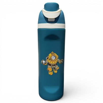 Deep Dive Hydration Bottle | 24oz Insulated Stainless Steel | Flip Straw Lid w/ Handle