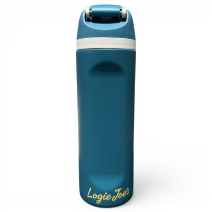 Deep Dive Hydration Bottle | 24oz Insulated Stainless Steel | Flip Straw Lid w/ Handle