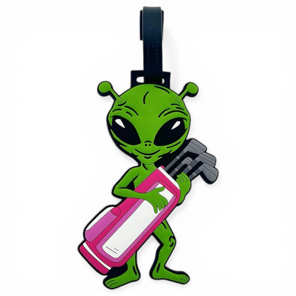 Alien Caddy Clip-On Tag | Multi-Use Bag Tag, Travel Tag, Golf Accessory