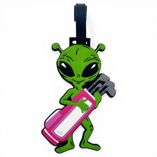Alien Caddy Clip-On Tag | Multi-Use Bag Tag, Travel Tag, Golf Accessory