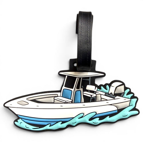 Motor Boatin' Clip-On Tag | Multi-Use Bag Tag, Travel Tag, Golf Accessory