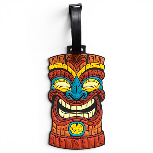 Tiki Totem Clip-On Tag | Multi-Use Bag Tag, Travel Tag, Golf Accessory