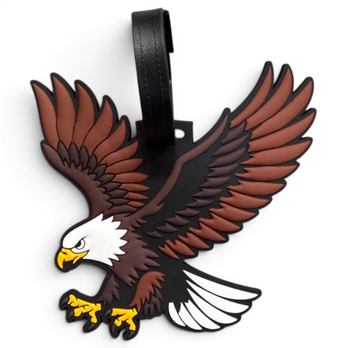 Freedom Flight Clip-On Tag | Multi-Use Bag Tag, Travel Tag, Golf Accessory | Eagle