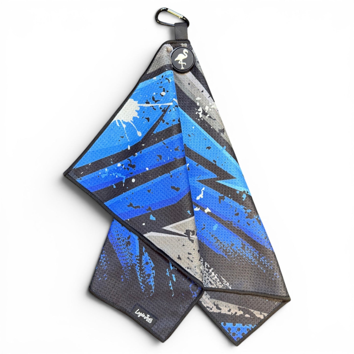 Galaxy Razor Golf Towel | 24” x 16” Microfiber Towel | Magnetic Clip & Carabiner | Premium Golf Accessory