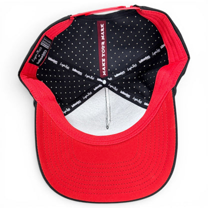 Jogie Loe's Flamingo Golf Hat | Snapback Cap | Built-in Magnetic Ball Marker Holder + Marker Included | Adjustable Flamingo