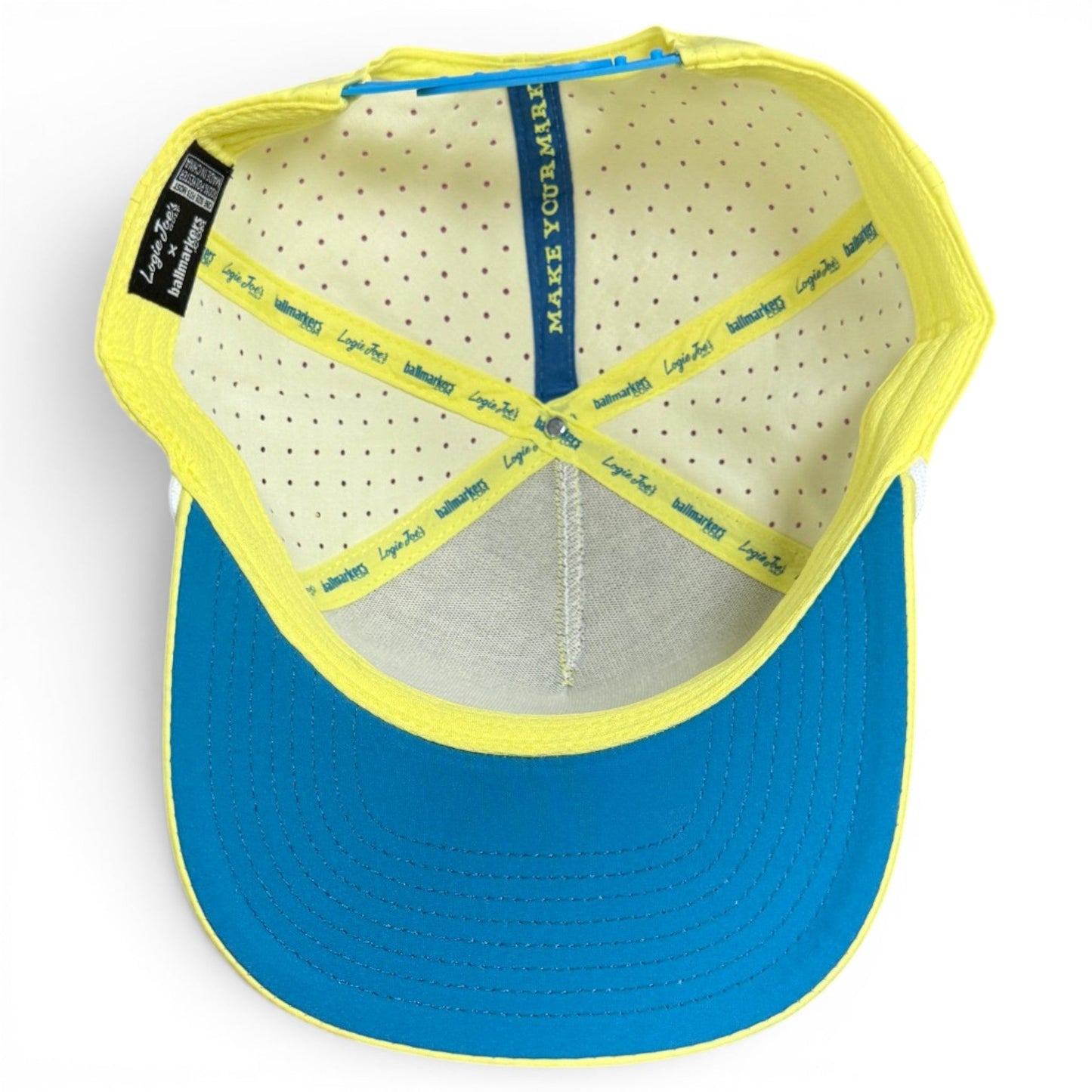 Motor Boatin' Golf Hat | Snapback Cap | Built-in Magnetic Ball Marker Holder + Marker Included | Adjustable Center Console Boat