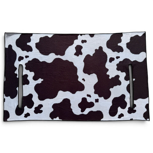 Cow Print Golf Cart Seat Cover | Premium Microfiber Golf Cart Seat Towel | Universal Fit | Machine Washable | Cow Print