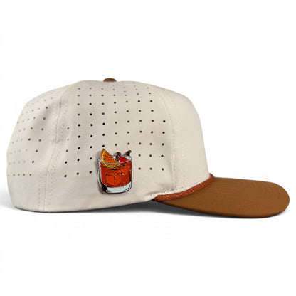 Old Fashioned Golf Hat | Snapback Cap | Built-in Magnetic Ball Marker Holder + Marker Included | Adjustable