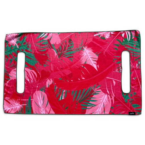 Pink Paradise Golf Cart Seat Cover | Premium Microfiber Golf Cart Seat Towel | Universal Fit | Machine Washable | Tropical Pink