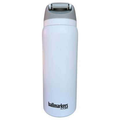 Pocket Aces Hydration Bottle | 32oz Insulated Stainless Steel | Flip Straw Lid w/ Handle