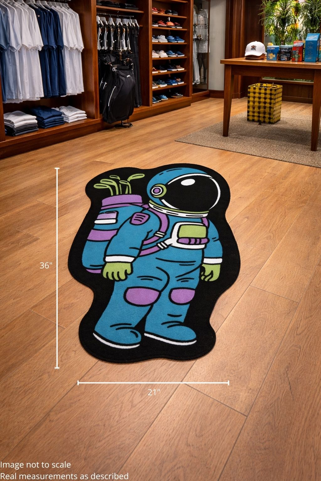 Astronaut Walker | Golf Shop Mat | Golf Accessory