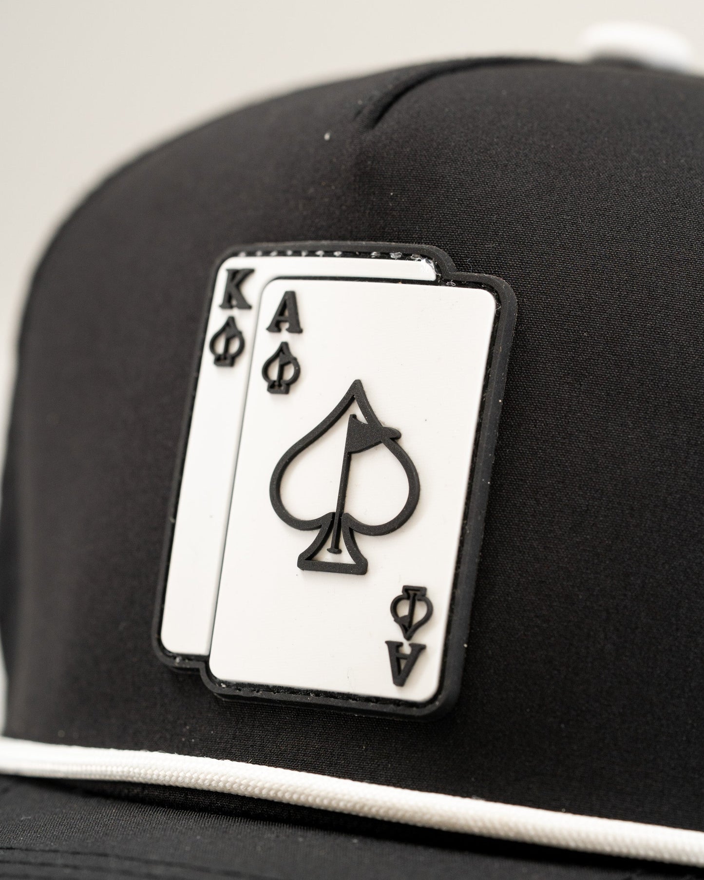 Ace/King Black - Perforated Rope Hat