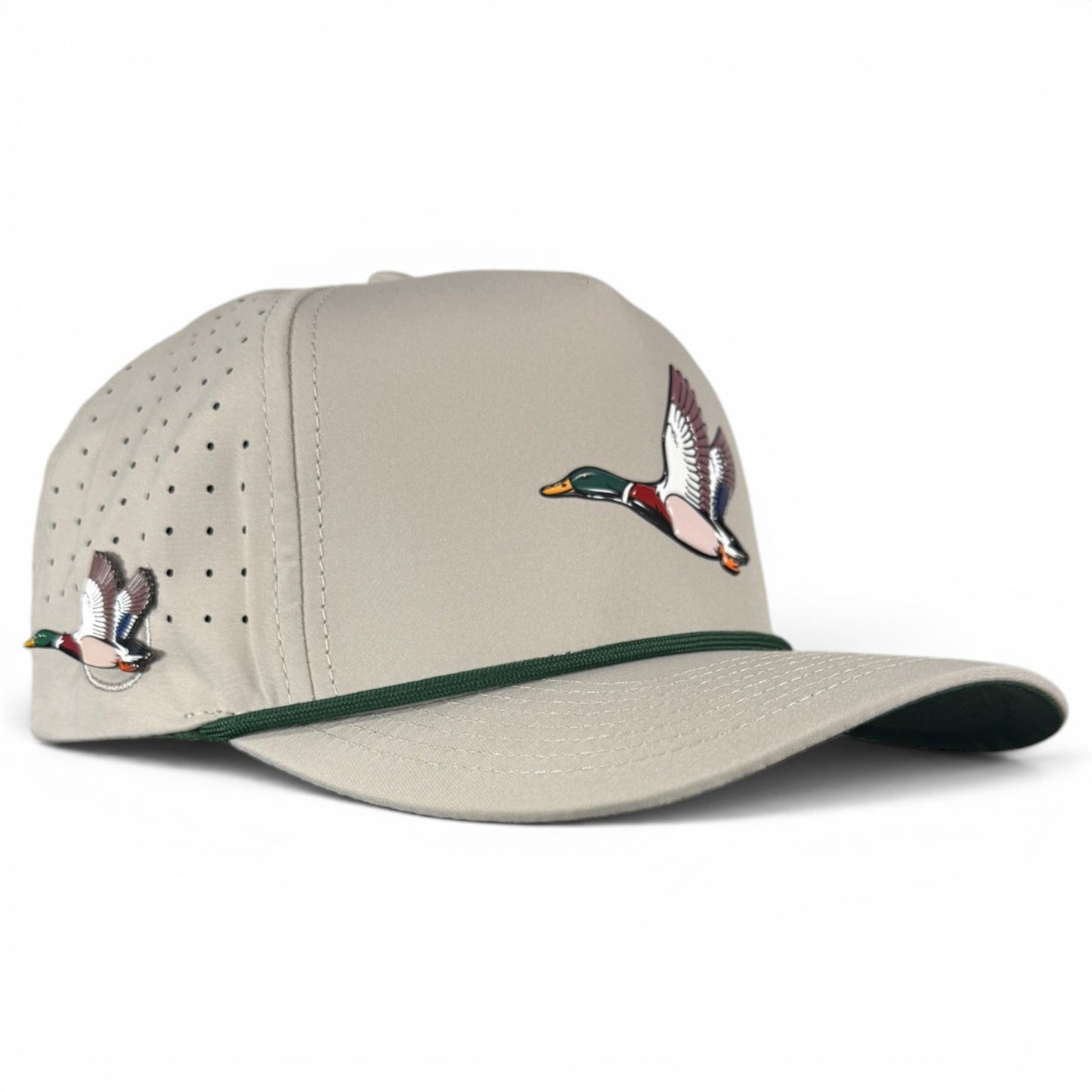 Mallard Golf Hat | Snapback Cap | Built-in Magnetic Ball Marker Holder + Marker Included | Adjustable | Duck
