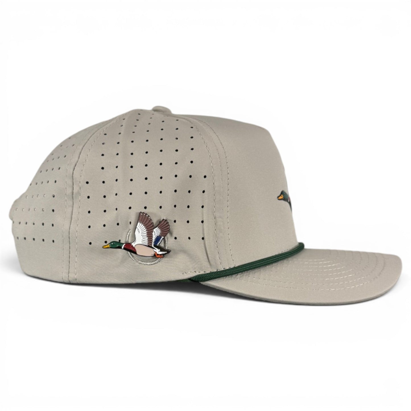 Mallard Golf Hat | Snapback Cap | Built-in Magnetic Ball Marker Holder + Marker Included | Adjustable | Duck