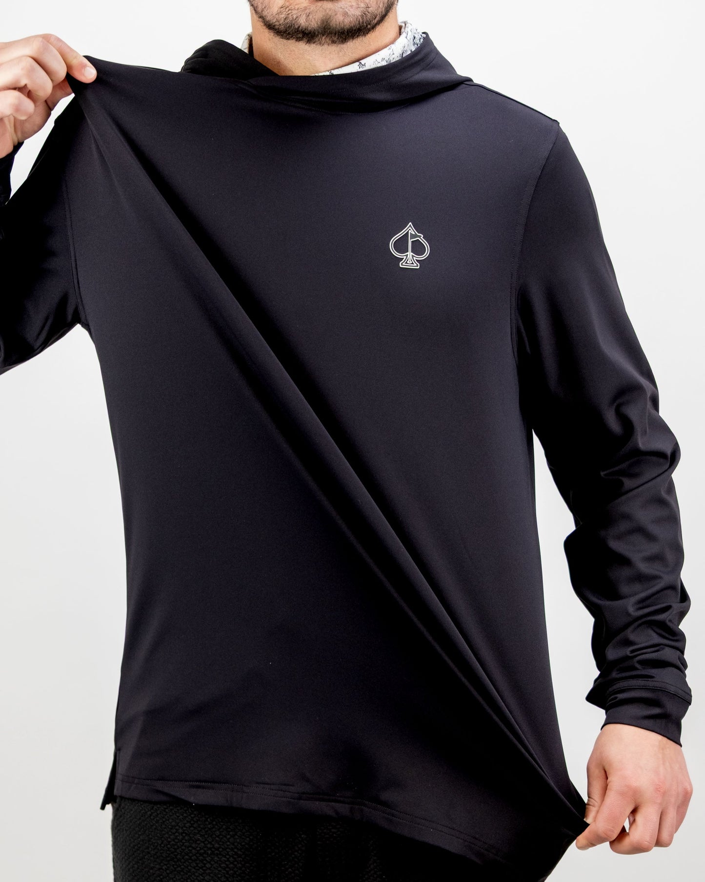 Performance Golf Hoodie - White Noise