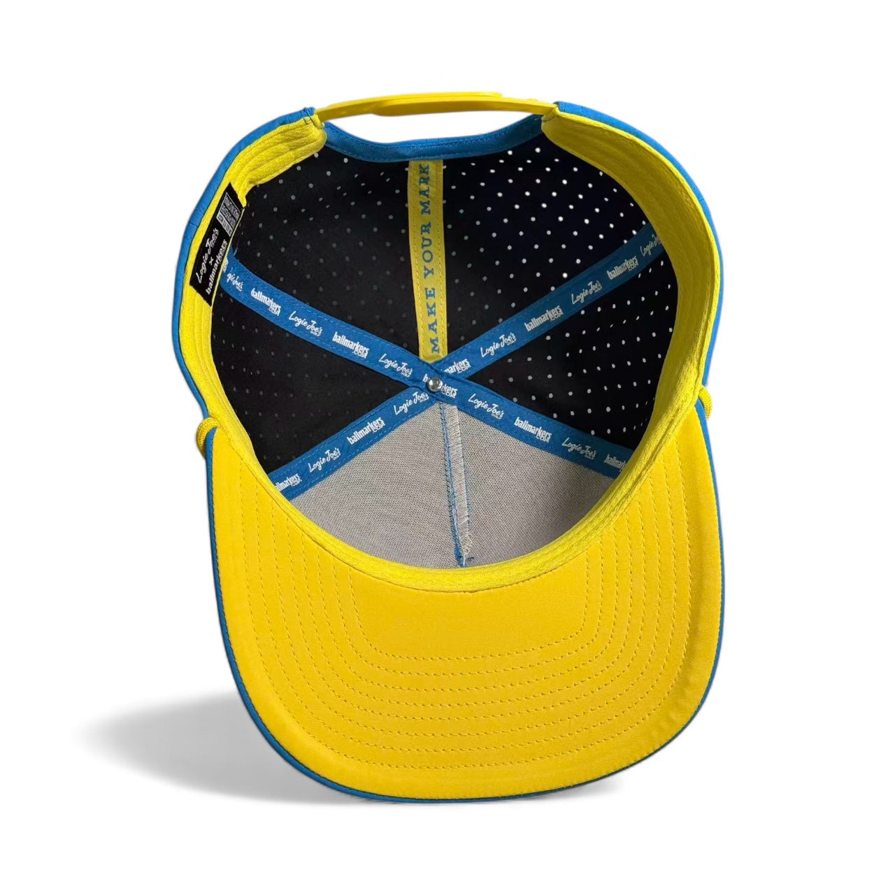 Tequila and Lime Golf Hat | Snapback Cap | Built-in Magnetic Ball Marker Holder + Marker Included | Adjustable | Shot Glass