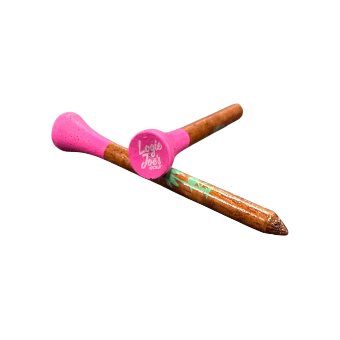 Tropical Pink Premium Wooden Golf Tees | 2 3/4” Standard Size | 45 Pack Set | Durable Painted Wood Tees | Unique Designs
