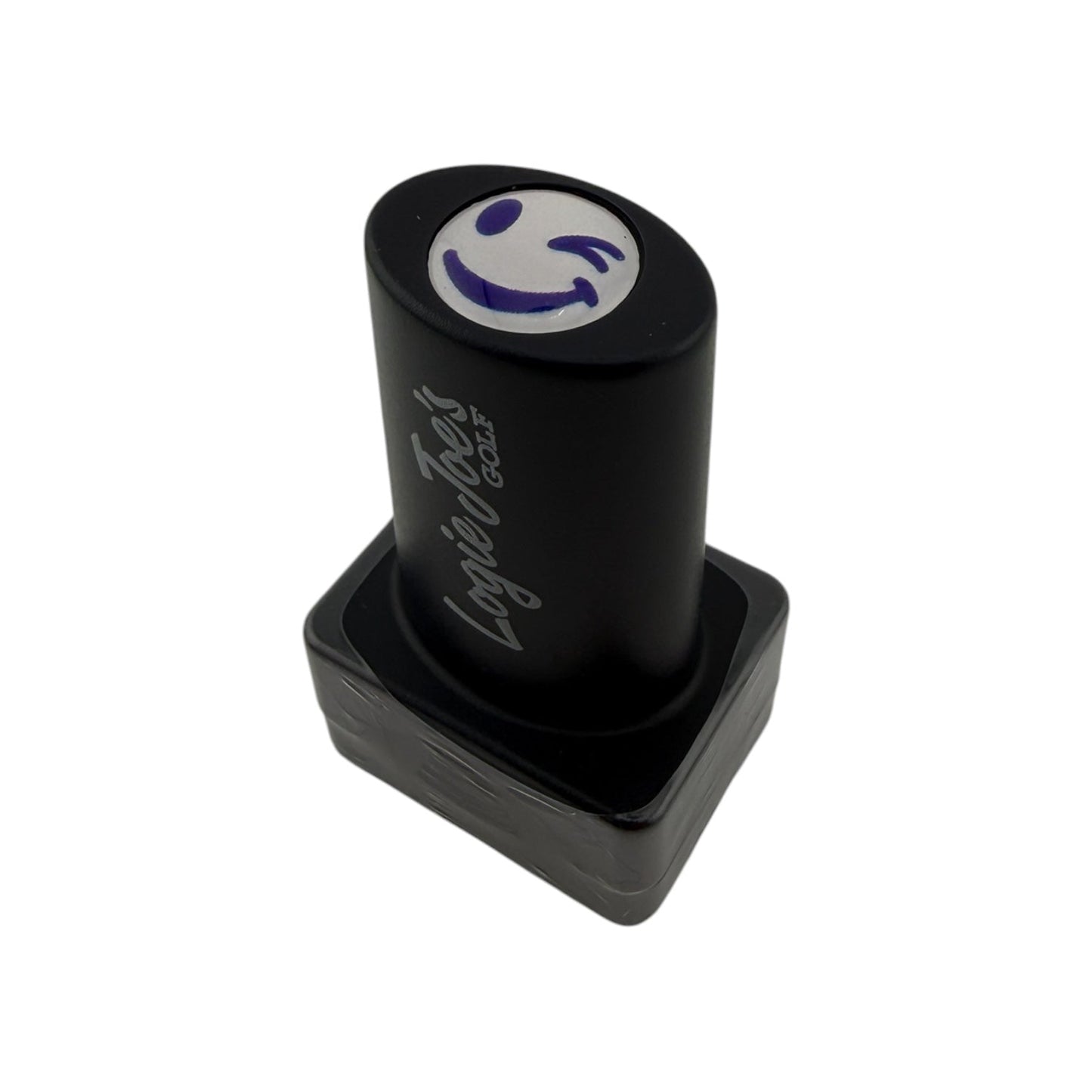 Winky Face Golf Ball Stamp | Quick-Dry Ink Stamper | Easy Ball Identification | Fun Golf Gift