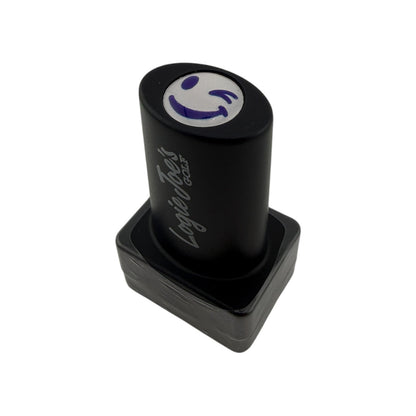 Winky Face Golf Ball Stamp | Quick-Dry Ink Stamper | Easy Ball Identification | Fun Golf Gift