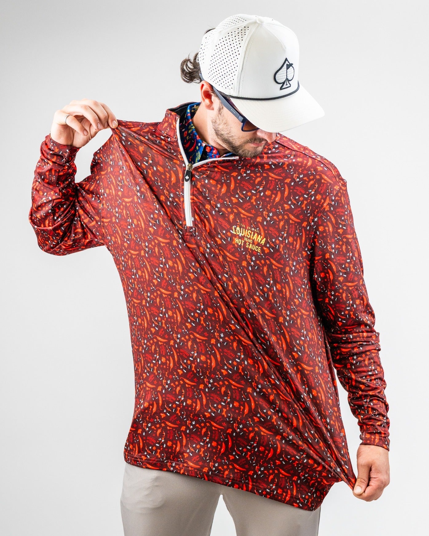 Louisiana Hot Sauce - Dancing Peppers Performance Pullover