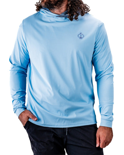 Performance Golf Hoodie - Squiggle Blue