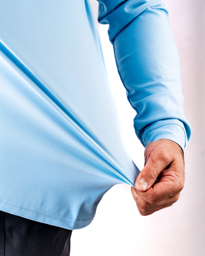 Performance Golf Hoodie - Squiggle Blue
