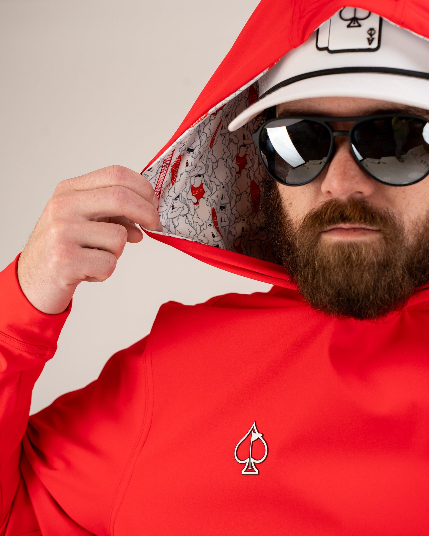 Performance Golf Hoodie - Coca-Cola Red