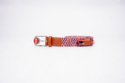 THE BRAIDED BYRD GOLF BELT - Red/White/Blue
