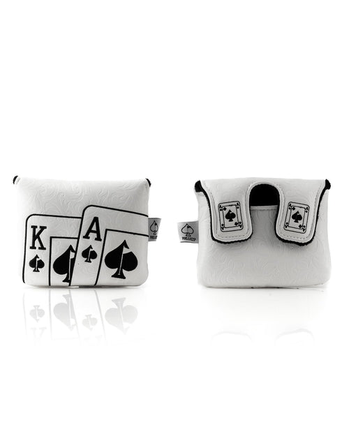White Out Ace of Spades - Center Shaft Mallet Putter Cover