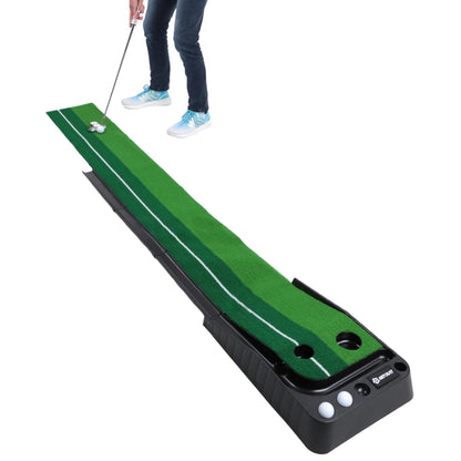 Putting Green Mat with Ball Return — Indoor & Outdoor