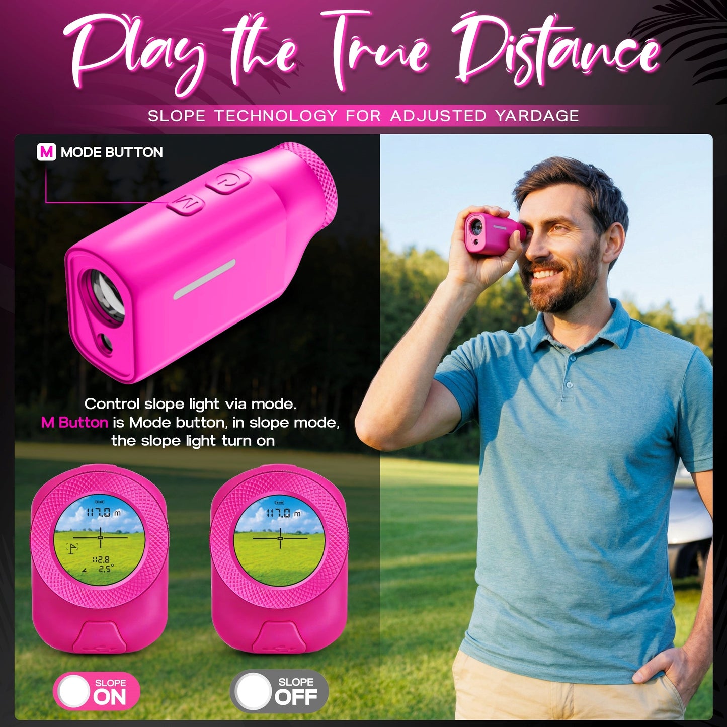 MINI+ Golf Rangefinder | Flamingo Pink